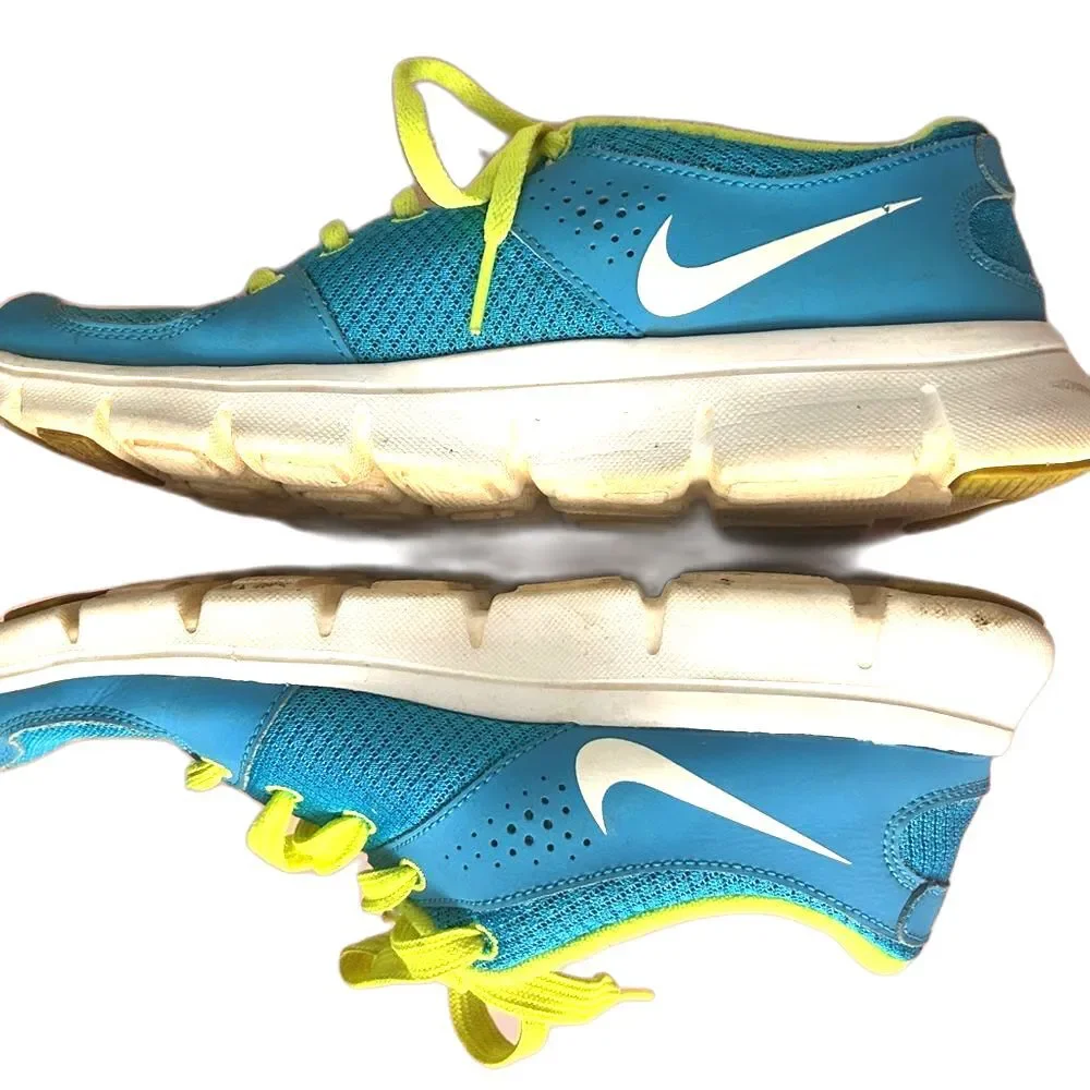 Nike Flex Experience Sneakers Womens US 8 Blue Lace Running Gym Workout Shoes